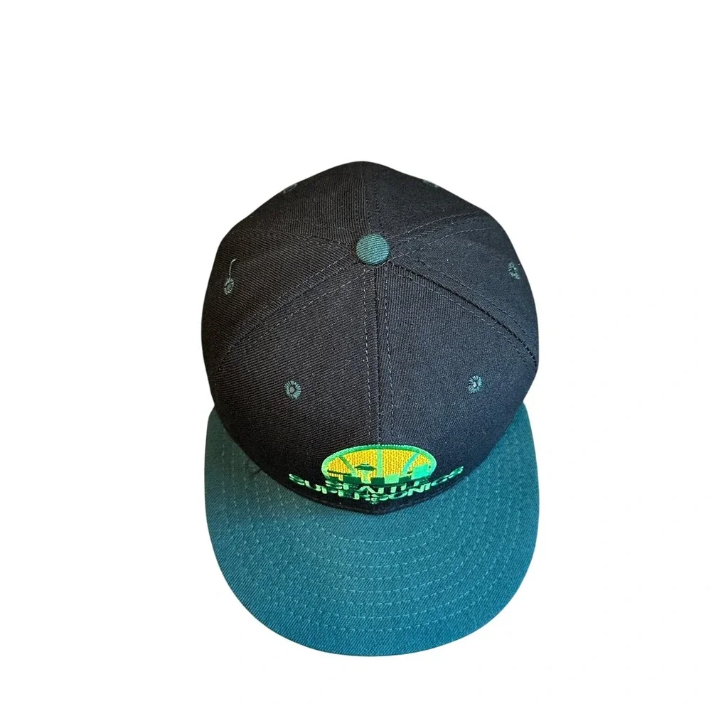 Seattle Supersonics New Era Hat‎ 7 1/8 Wool Made in USA NBA VTG 90s